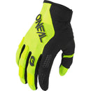 ONEAL 2026 ELEMENT RACEWEAR BLACK & NEON YELLOW KIDS GLOVES