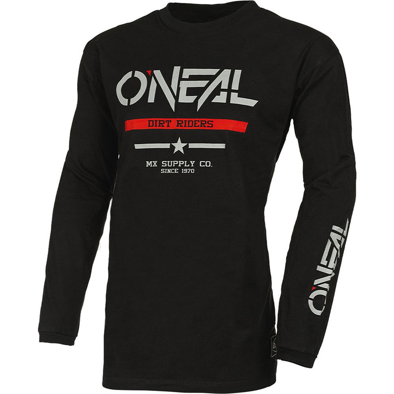 ONEAL 2022 ELEMENT SQUADRON BLACK & GREY COTTON JERSEY