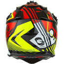 ONEAL 2023 2 SRS RUSH RED & NEON YELLOW KIDS HELMET