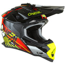 ONEAL 2023 2 SRS RUSH RED & NEON YELLOW KIDS HELMET
