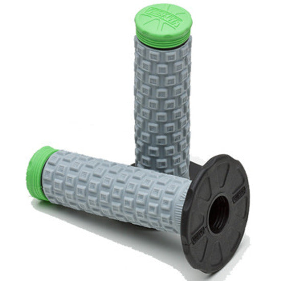 PRO TAPER GREY & GREEN PILLOW TOP DUAL COMPOUND GRIPS