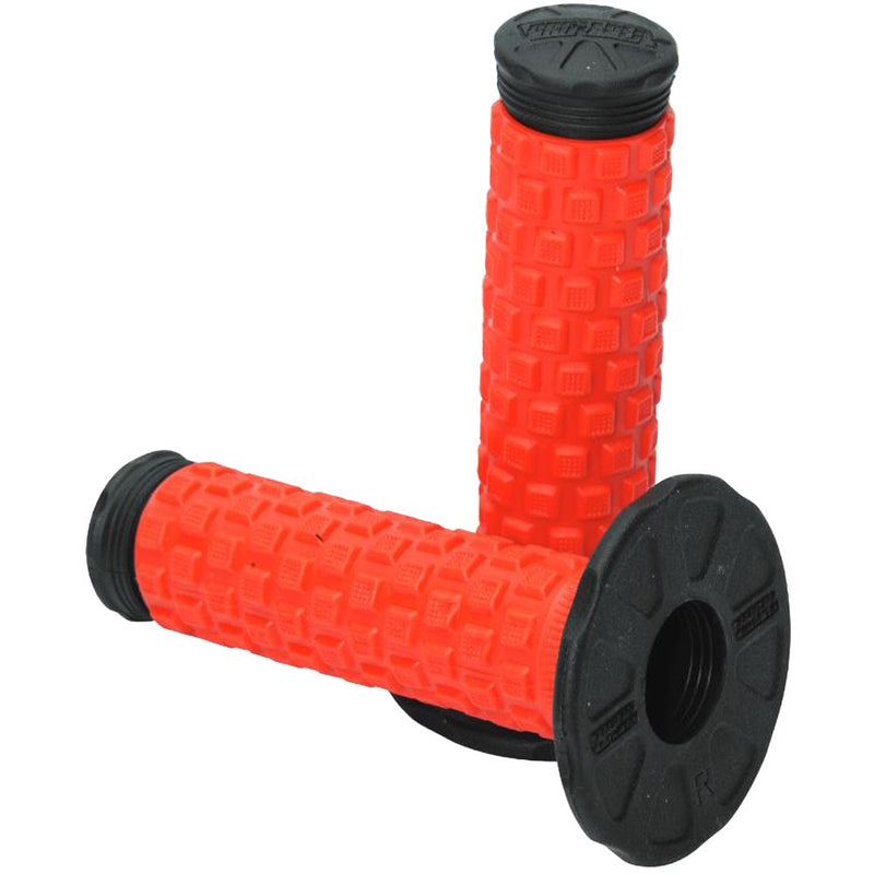 PRO TAPER PILLOW TOP DUAL COMPOUND RED & BLACK GRIPS