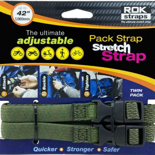 ROK STRAPS, THE ULTIMATE ADUSTABLE PSCK STRETCH STRAP-JUNGLE CAMO UP TO 1,060MM