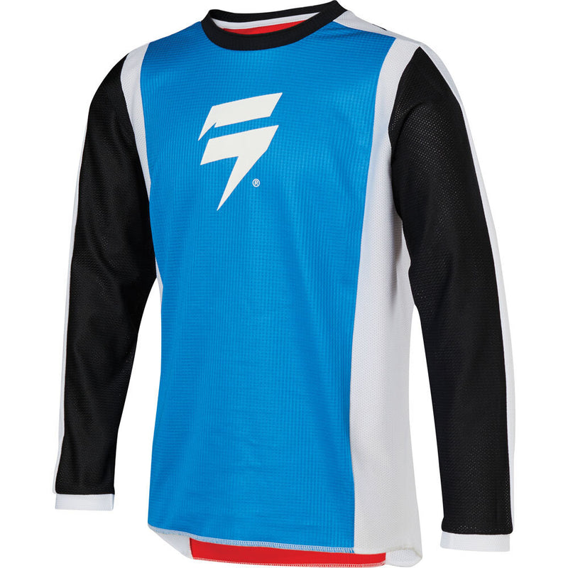 SHIFT 2020 WHIT3 RACE 2 WHITE/RED/BLUE KIDS JERSEY
