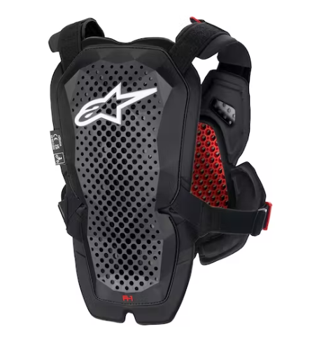 ALPINESTARS A1 ANTHRACITE, BLACK & RED BODY ARMOUR