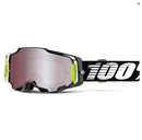 100% ARMEGA RACR GOGGLES WITH HIPER SILVER MIRROR LENS