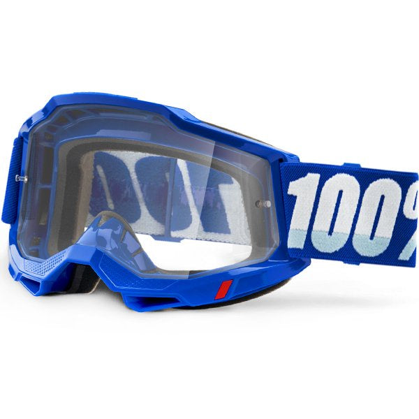 100% ACCURI 2 OTG BLUE GOGGLES WITH CLEAR LENS