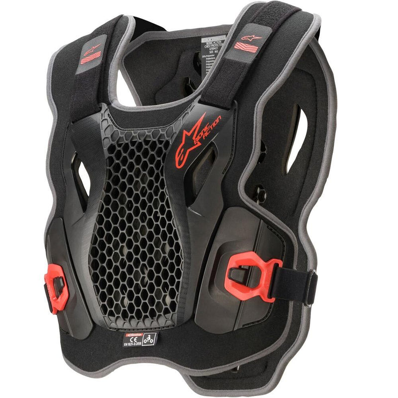 ALPINESTARS BIONIC ACTION BLACK/RED CHEST PROTECTOR