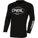 ONEAL 2022 ELEMENT HEXX BLACK & WHITE COTTON KIDS JERSEY