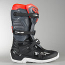 ALPINESTARS TECH 7S YOUTH BLACK DARK GREY & FLURO RED BOOTS