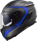LS2 FF327 CHALLENGER HELMET - FUSION MATTE TITANIUM / BLUE