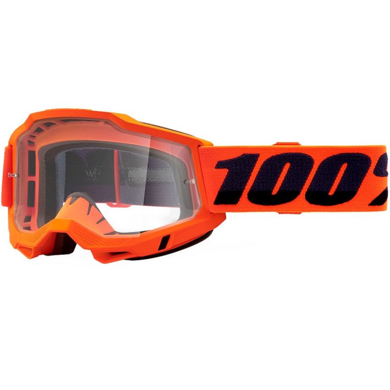 100% ACCURI 2 ORANGE OTG GOGGLES WITH CLEAR LENS