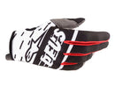ALPINESTARS 2020 RADAR LE DEUS MONSTER CUP BLACK WHITE & RED GLOVES