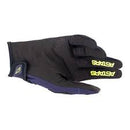 ALPINESTARS 2023 TECHSTAR GLOVES, NIGHT NAVY FLUORO YELLOW