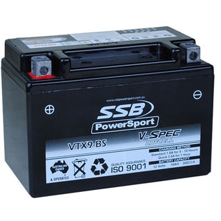 SSB POWERSPORT VTX9-BS V-SPEC HIGH PERFORMANCE AGM BATTERY