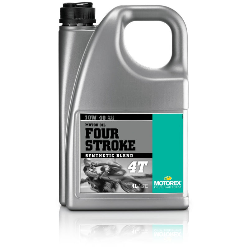 MOTOREX 4 STROKE 10W/40 4L SEMI SYNTHETIC ENGINE OIL | MOTOREX | MX247 Motorcycle Parts, Clothes & Accessories