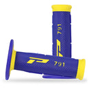 PROGRIP 791 BLUE / YELLOW HALF WAFFLE DUAL DENSITY GRIPS