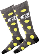 ONEAL PRO CANDY SOCKS - GREY/YELLOW