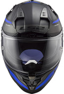 LS2 FF327 CHALLENGER HELMET - FUSION MATTE TITANIUM / BLUE