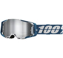 100% ARMEGA ALBAR GOGGLES WITH FLASH SILVER LENS