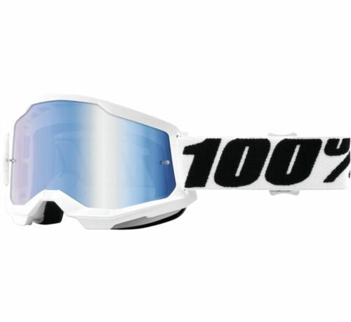 100% STRATA 2 EVEREST GOGGLES WITH MIRROR BLUE LENS