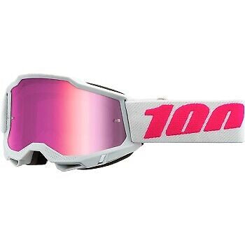 100% ACCURI 2 KEETZ KIDS GOGGLES WITH PINK MIRROR LENS