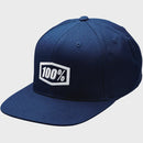 100% ICON NAVY ONE SIZE SNAPBACK CAP AJ FIT